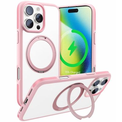 TORRAS Ostand R Fusion For iPhone 16 Pro Case 360 Degree Rotating Kickstand Phone Cover | Compatible with MagSafe