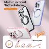 TORRAS Ostand R Fusion For iPhone 16 Pro Case 360 Degree Rotating Kickstand Phone Cover | Compatible with MagSafe