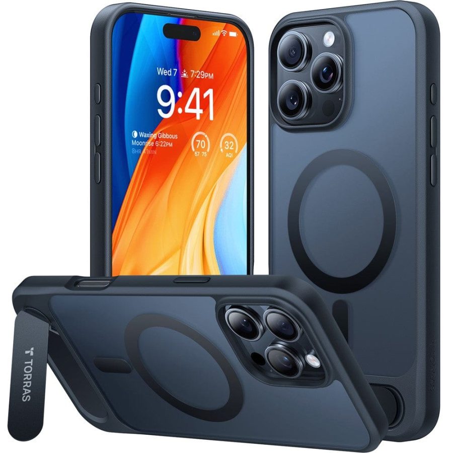 TORRAS Ostand L1 Series For iPhone 16 Pro Max Case Kickstand Phone Cover | Compatible with MagSafe