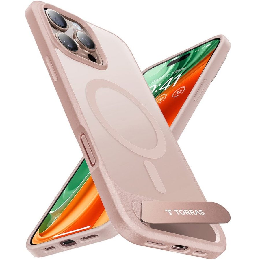 TORRAS Ostand L1 Series For iPhone 16 Pro Max Case Kickstand Phone Cover | Compatible with MagSafe