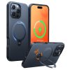 TORRAS Ostand Q3 Spin Series For iPhone 16 Pro Case Compatible with MagSafe Rotating Kickstand PC+TPU Phone Cover Black by The Case Factory