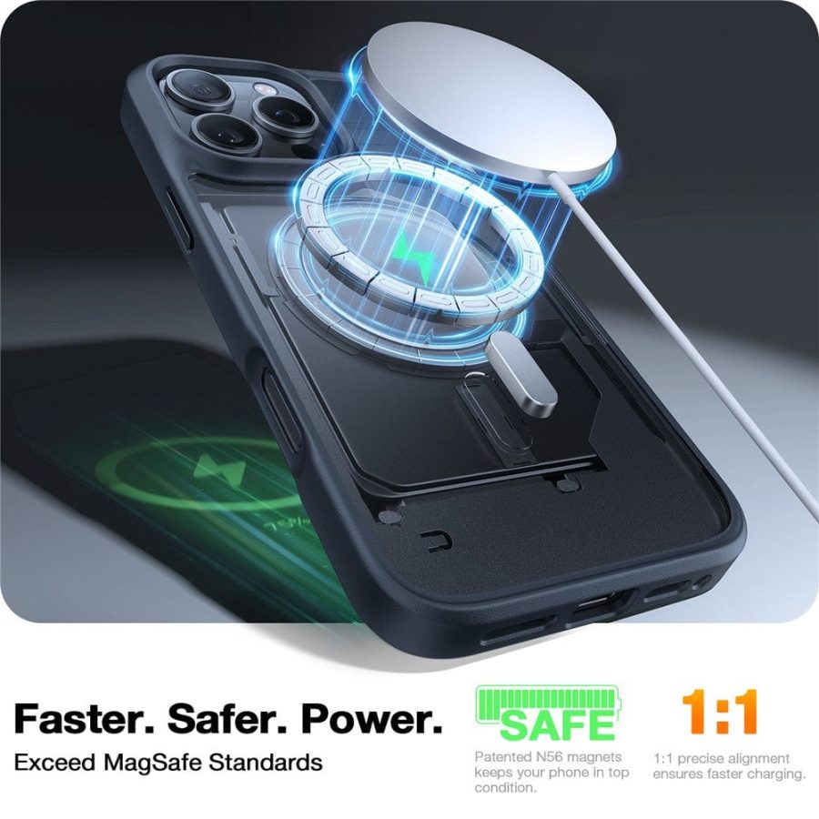 TORRAS Guardian-Mag Series For iPhone 16 Pro Case Skin-Touch Matte Phone Cover | Compatible with MagSafe