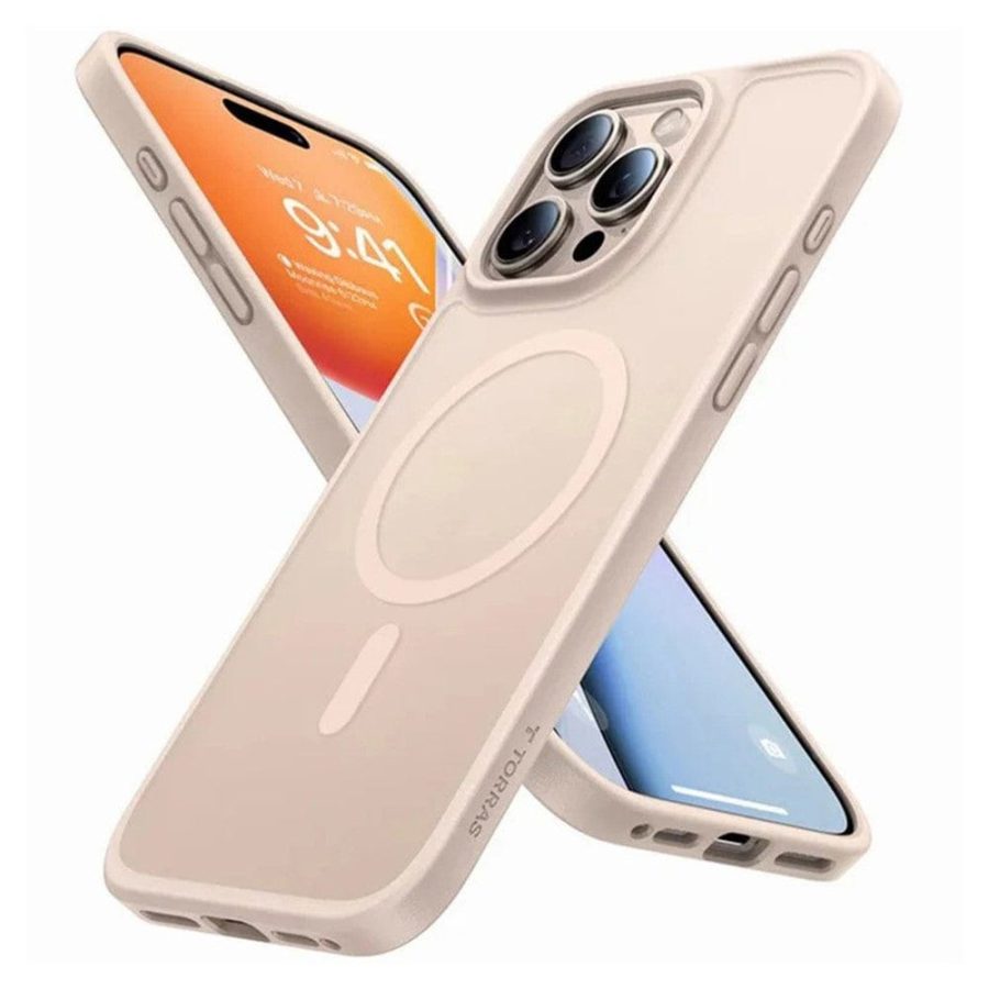TORRAS Guardian-Mag Series For iPhone 16 Pro Case Skin-Touch Matte Phone Cover | Compatible with MagSafe