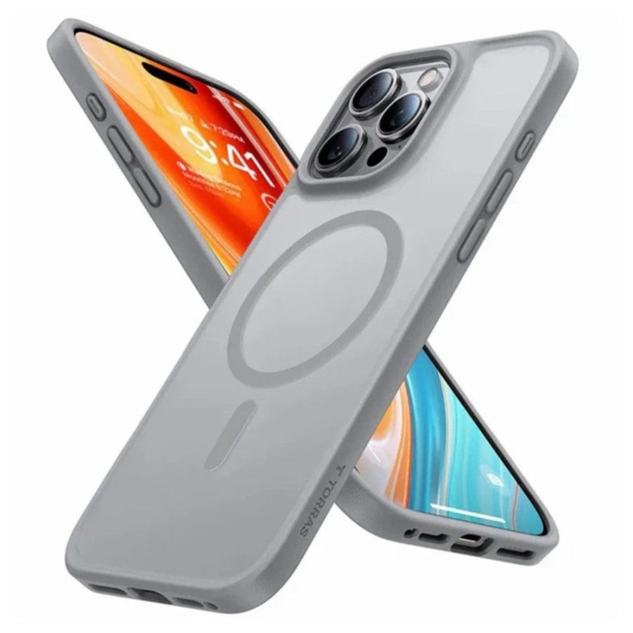 TORRAS Guardian-Mag Series For iPhone 16 Pro Case Skin-Touch Matte Phone Cover | Compatible with MagSafe