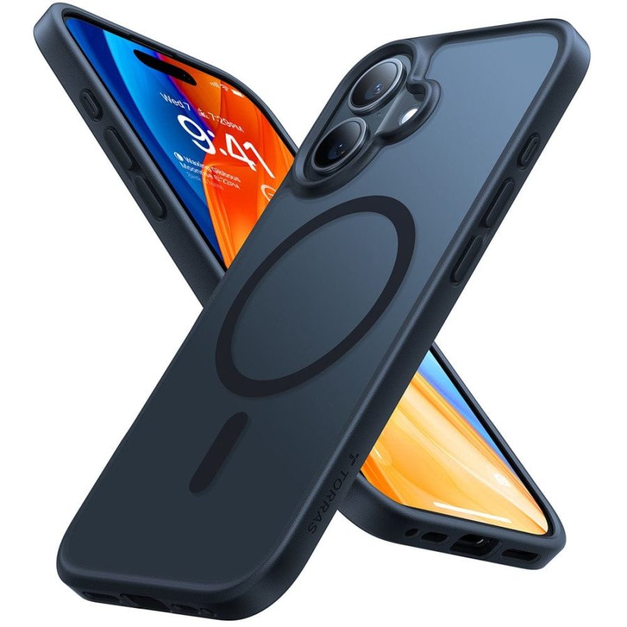 TORRAS Guardian-Mag Series For iPhone 16 Plus Case Skin-Touch Matte Phone Cover | Compatible with MagSafe