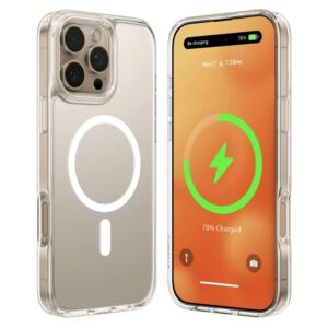 TORRAS Guardian-Mag Series For iPhone 16 Pro Max Case Compatible with MagSafe TPU Phone Cover Translucent by The Case Factory