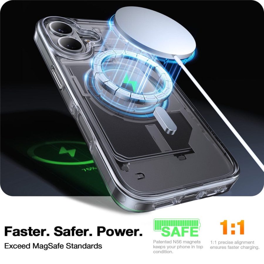 TORRAS Guardian-Mag Series For iPhone 16 Case Compatible with MagSafe TPU Phone Cover by The Case Factory