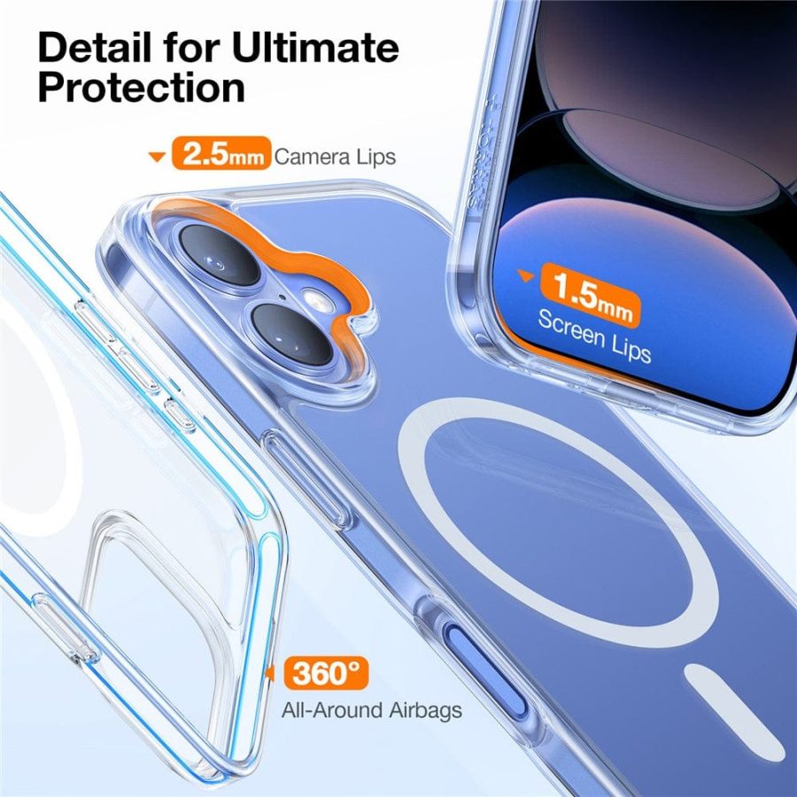 TORRAS Guardian-Mag Series For iPhone 16 Plus Case Compatible with MagSafe TPU Phone Cover by The Case Factory
