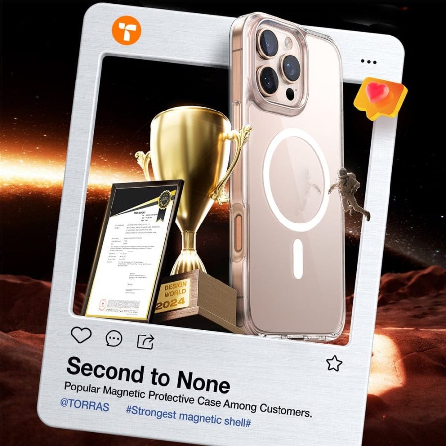 TORRAS Guardian-Mag Series For iPhone 16 Pro Case Compatible with MagSafe TPU Phone Cover by The Case Factory