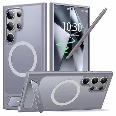 6601122831B-1 TORRAS Ostand L1 Series For Samsung Galaxy S24 Ultra Case KickstandPhone Cover | Compatible with MagSafe