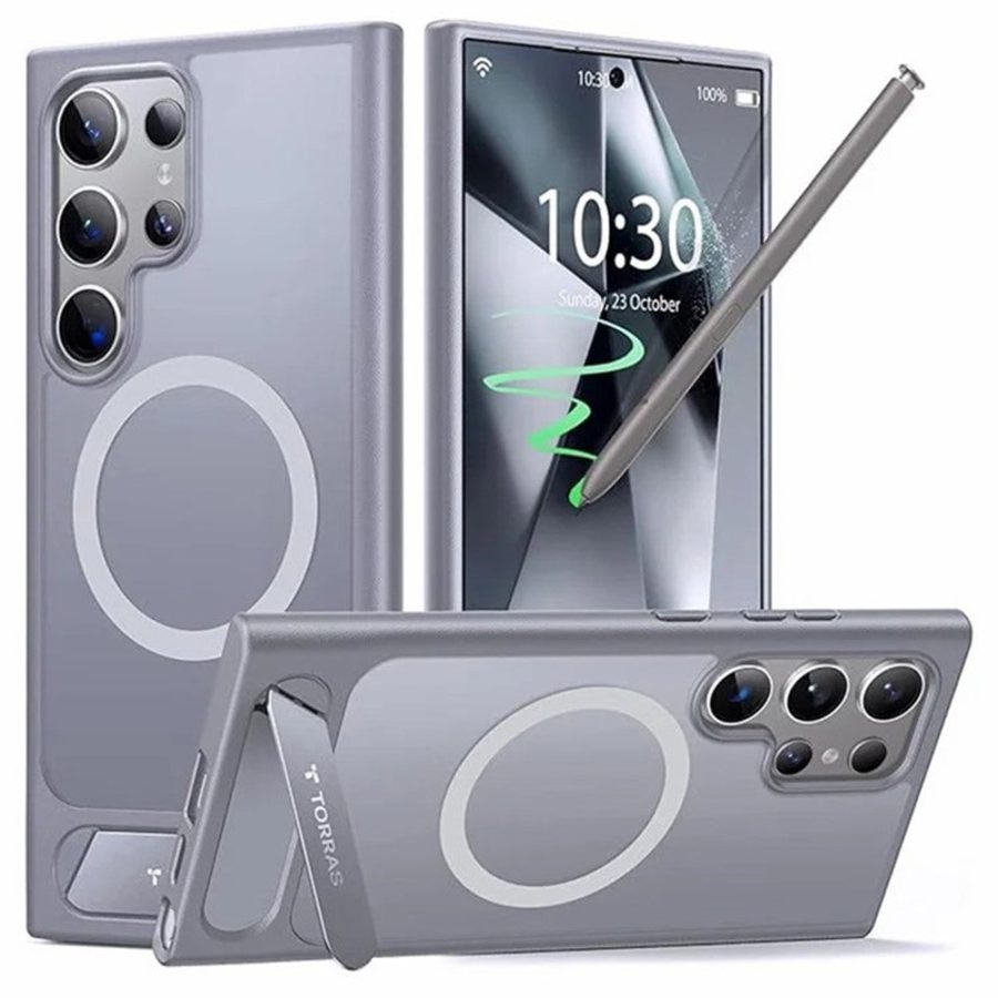 6601122831B-1 TORRAS Ostand L1 Series For Samsung Galaxy S24 Ultra Case KickstandPhone Cover | Compatible with MagSafe