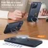 6601122886A-2 TORRAS Ostand Q3 Spin Series For iPhone 15 Pro Max Case Rotating Kickstand Phone Cover | Compatible with MagSafe