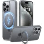 TORRAS Ostand Q1 Guardian Series for iPhone 15 Pro Max Case Kickstand Phone Cover | Compatible with MagSafe
