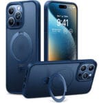 TORRAS Ostand Q1 Guardian Series for iPhone 15 Pro Max Case Kickstand Phone Cover | Compatible with MagSafe