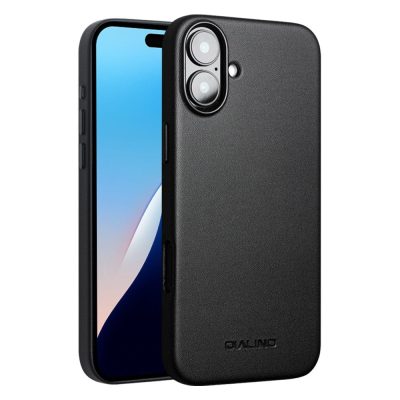 QIALINO For iPhone 16 Case PC-Silicone Phone Cover Compatible with MagSafe