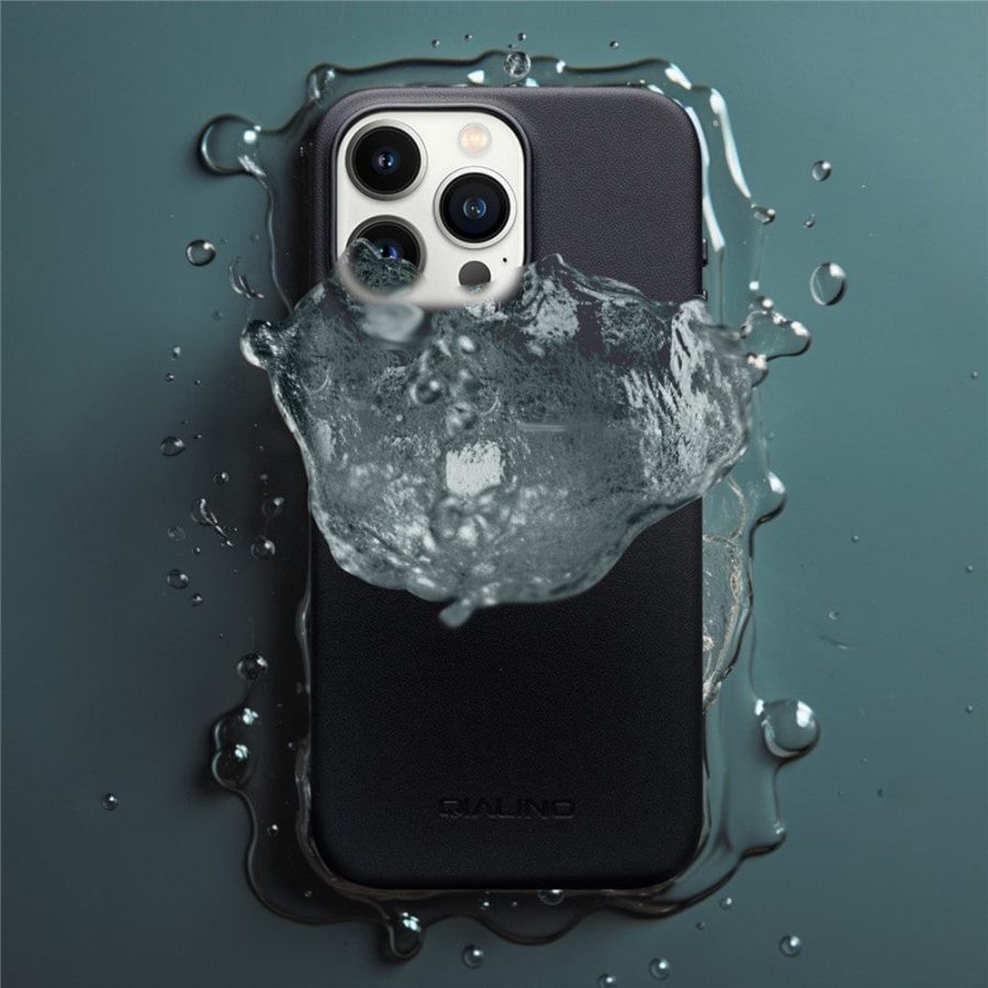 QIALINO For iPhone 16 Pro Case PC-Silicone Phone Cover | Compatible with MagSafe