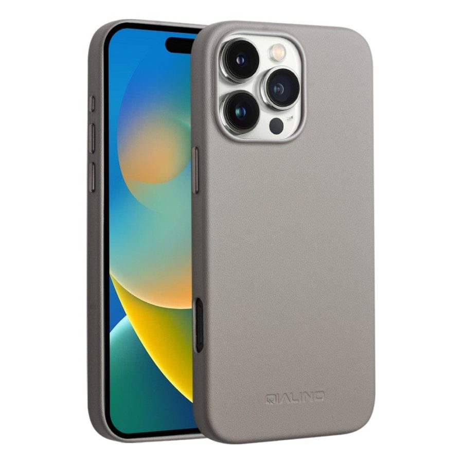 QIALINO For iPhone 16 Pro Max Case PC-Silicone Phone Cover | Compatible with MagSafe