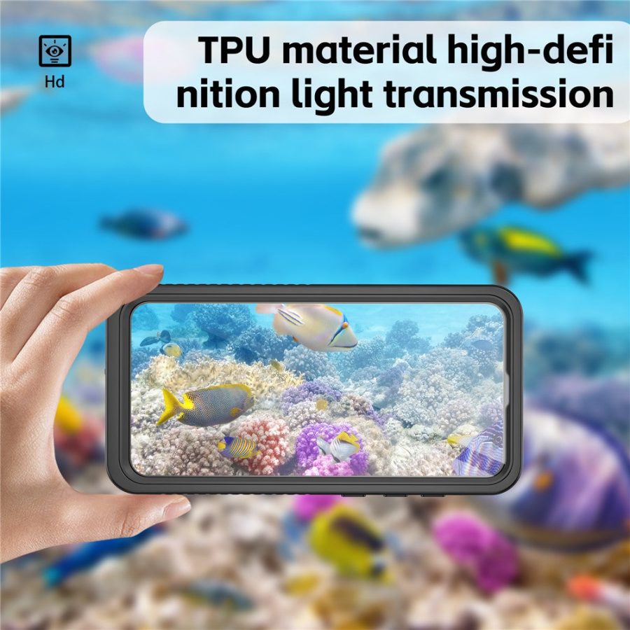 6601125447A-3 REDPEPPER FS Series For Samsung Galaxy S24 FE Case IP68 Waterproof Clear Back Panel Phone Cover