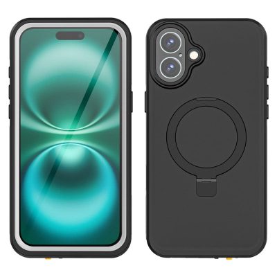 REDPEPPER IP68 Waterproof Case For iPhone 16 Plus Phone Back Cover Kickstand | Compatible with MagSafe