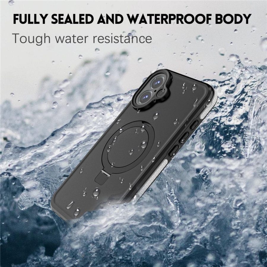 6601126213A-3 REDPEPPER IP68 Waterproof Case For iPhone 16 Plus Phone Back Cover Kickstand | Compatible with MagSafe