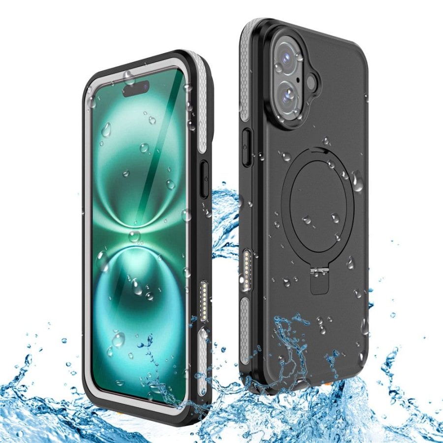 6601126213A-5 REDPEPPER IP68 Waterproof Case For iPhone 16 Plus Phone Back Cover Kickstand | Compatible with MagSafe