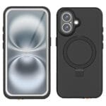 REDPEPPER IP68 Waterproof Case For iPhone 16 Phone Back Cover Kickstand | Compatible with MagSafe