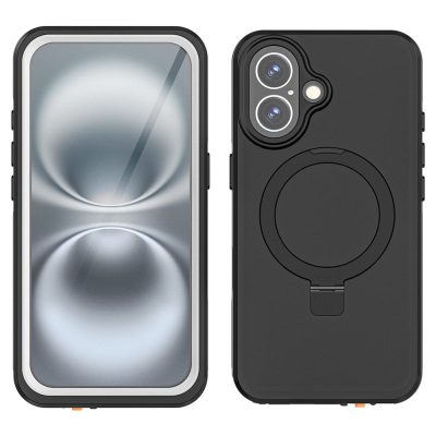 REDPEPPER IP68 Waterproof Case For iPhone 16 Phone Back Cover Kickstand | Compatible with MagSafe