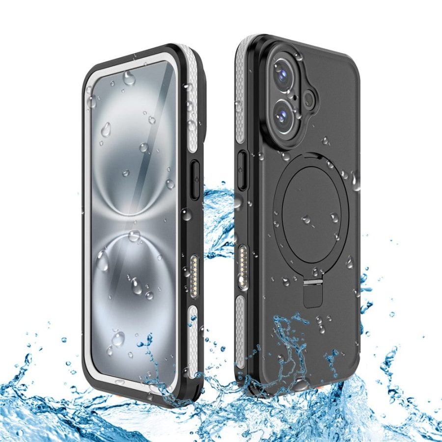 6601126215A-3 REDPEPPER IP68 Waterproof Case For iPhone 16 Phone Back Cover Kickstand | Compatible with MagSafe