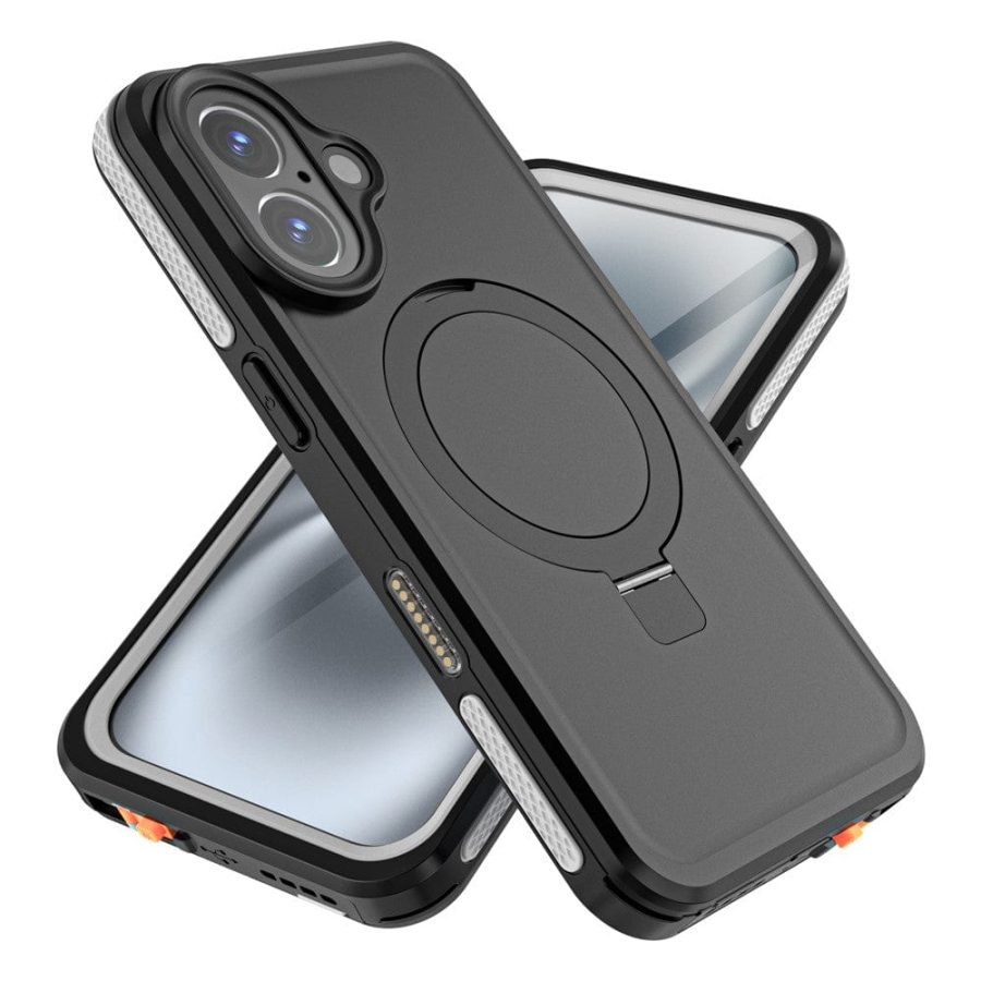6601126215A-8 REDPEPPER IP68 Waterproof Case For iPhone 16 Phone Back Cover Kickstand | Compatible with MagSafe