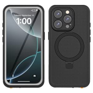 REDPEPPER IP68 Waterproof Case For iPhone 16 Pro Phone Back Cover Kickstand | Compatible with MagSafe
