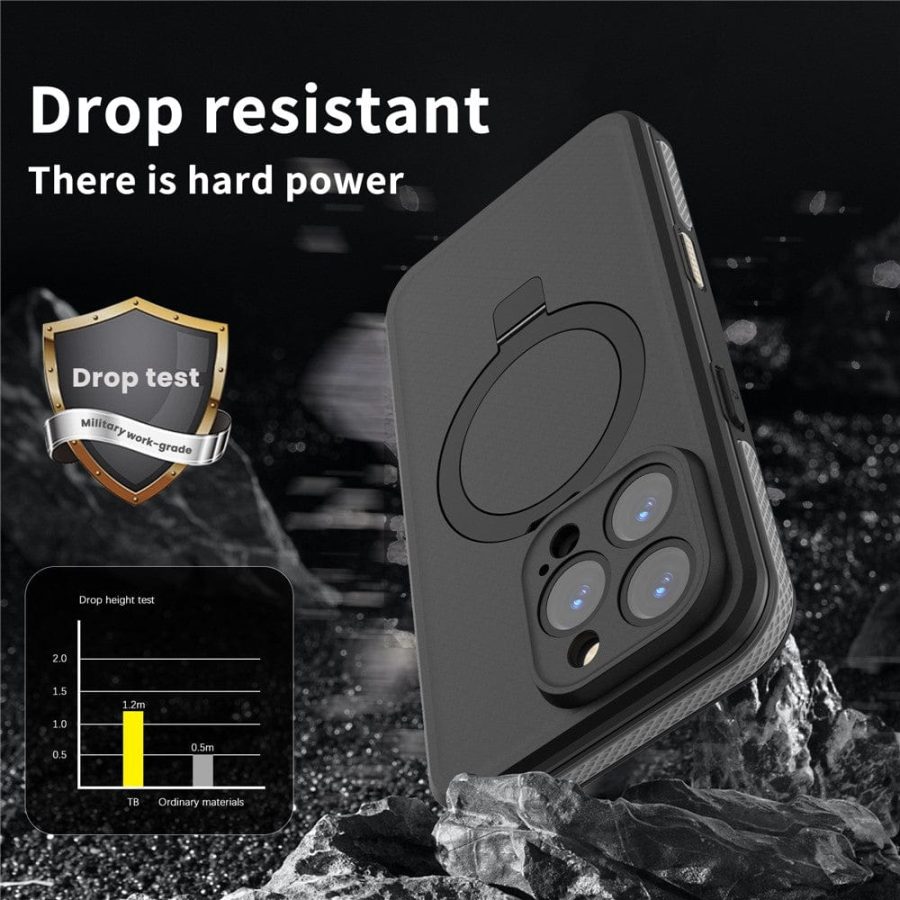 6601126216A-5 REDPEPPER IP68 Waterproof Case For iPhone 16 Pro Phone Back Cover Kickstand | Compatible with MagSafe