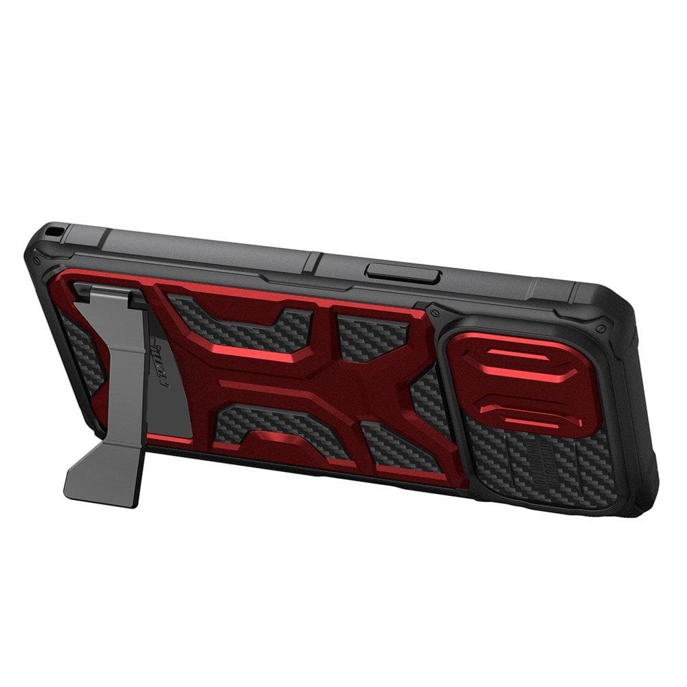 NILLKIN for iPhone 14 Pro Max Adventurer Pro Anti-drop Phone Case Kickstand Honeycomb Twill Slide Camera Cover Phone Cover - Image 2