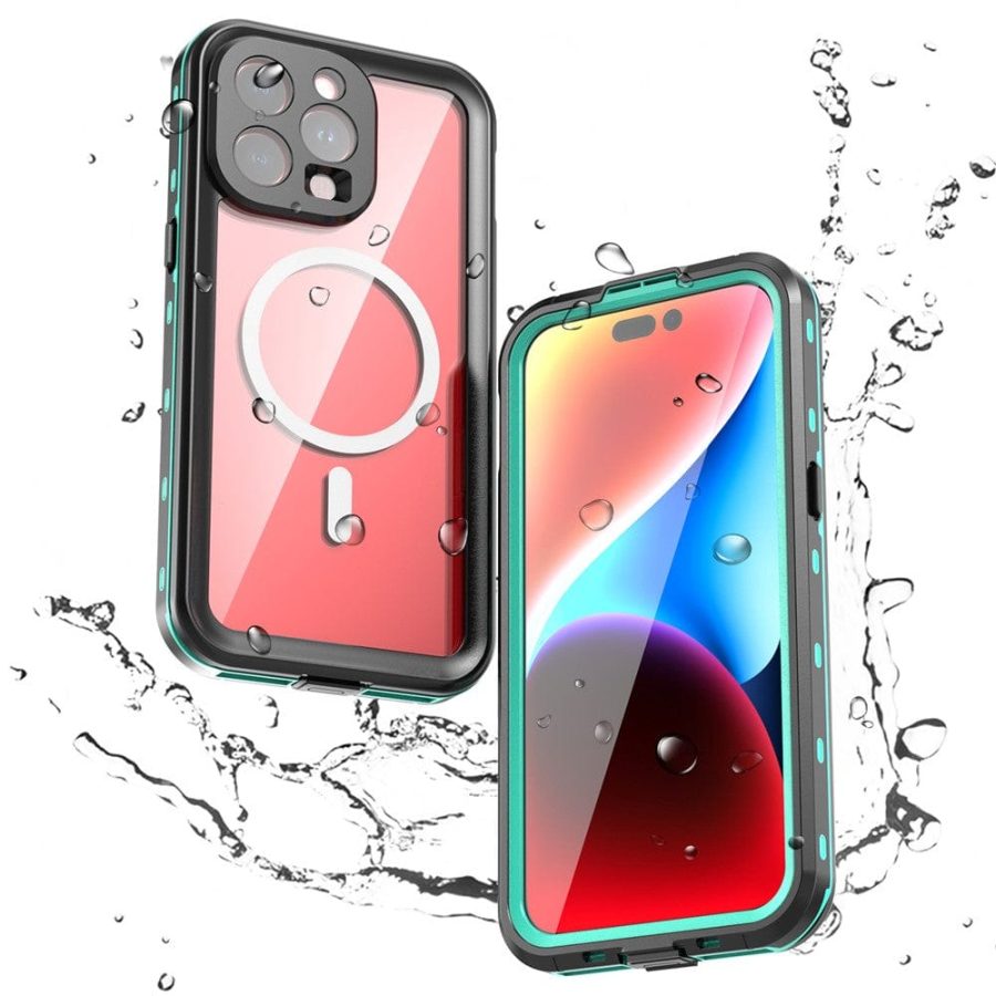 6601129795A-1 REDPEPPER Dot+ Series For iPhone 15 Pro Max Case IP68 Waterproof Clear Phone Cover | Compatible with MagSafe