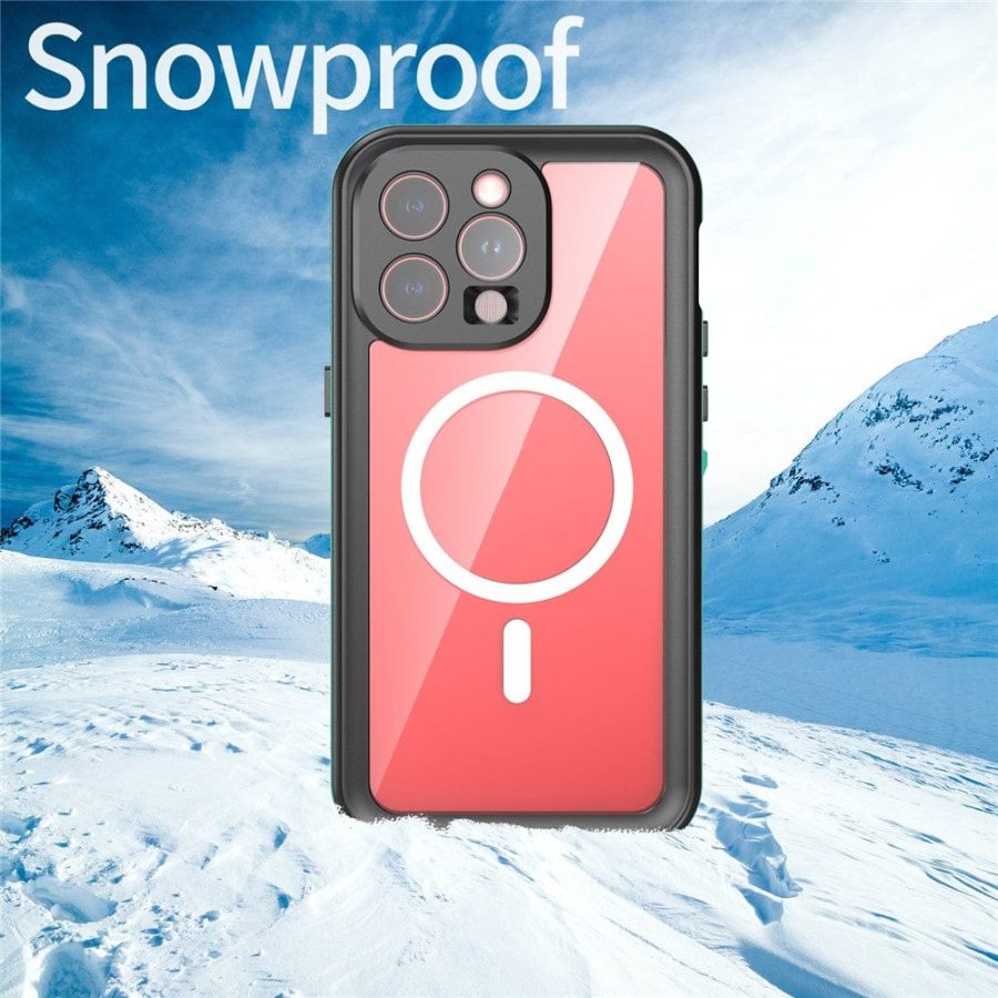 6601129795A-10 REDPEPPER Dot+ Series For iPhone 15 Pro Max Case IP68 Waterproof Clear Phone Cover | Compatible with MagSafe