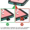 6601129795A-13 REDPEPPER Dot+ Series For iPhone 15 Pro Max Case IP68 Waterproof Clear Phone Cover | Compatible with MagSafe