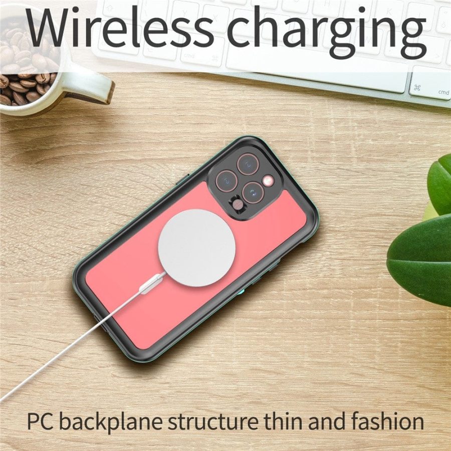 6601129795A-15 REDPEPPER Dot+ Series For iPhone 15 Pro Max Case IP68 Waterproof Clear Phone Cover | Compatible with MagSafe