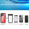 6601129795A-16 REDPEPPER Dot+ Series For iPhone 15 Pro Max Case IP68 Waterproof Clear Phone Cover | Compatible with MagSafe