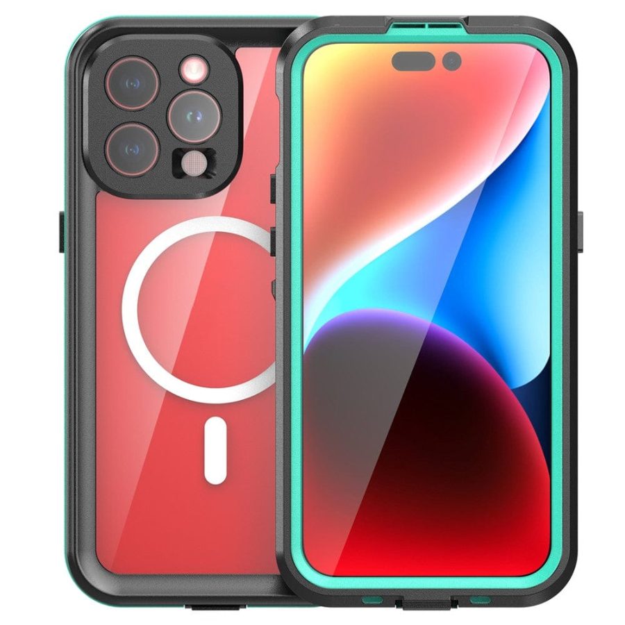 6601129795A-2 REDPEPPER Dot+ Series For iPhone 15 Pro Max Case IP68 Waterproof Clear Phone Cover | Compatible with MagSafe
