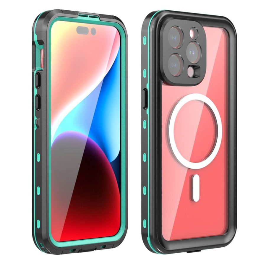 6601129795A-3 REDPEPPER Dot+ Series For iPhone 15 Pro Max Case IP68 Waterproof Clear Phone Cover | Compatible with MagSafe