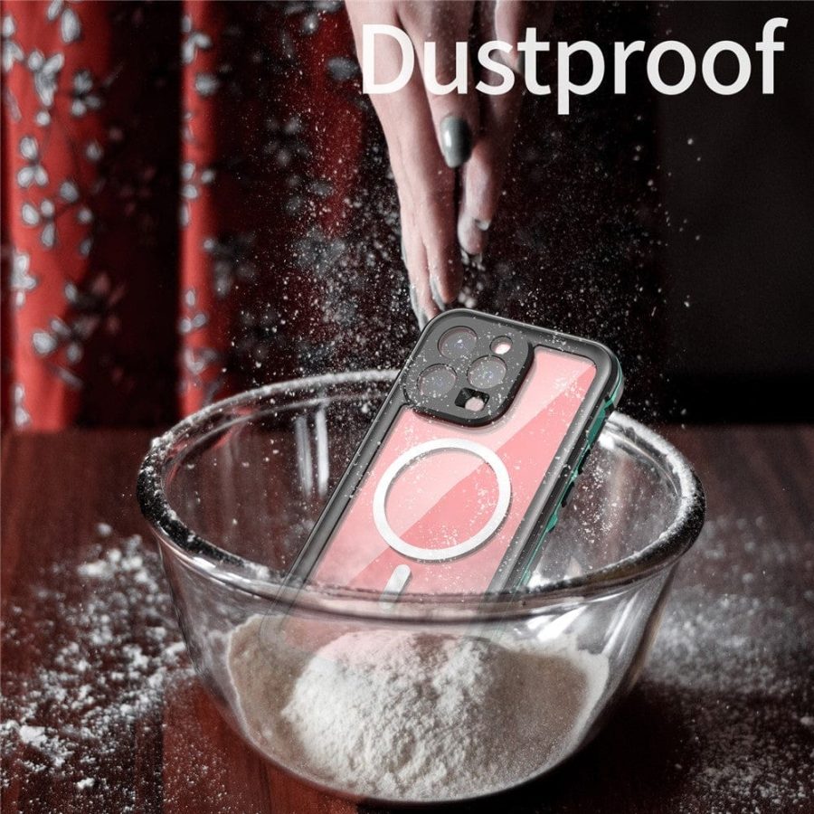 6601129795A-7 REDPEPPER Dot+ Series For iPhone 15 Pro Max Case IP68 Waterproof Clear Phone Cover | Compatible with MagSafe
