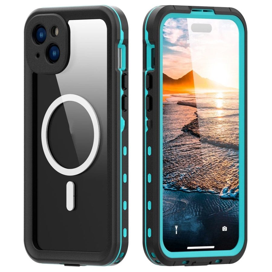 6601129796A-1 REDPEPPER Dot+ Series For iPhone 15 Plus Case IP68 Waterproof Clear Phone Cover | Compatible with MagSafe