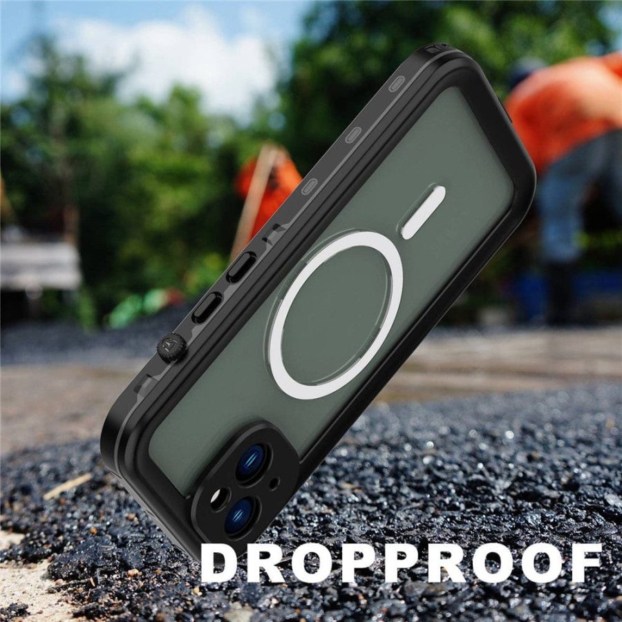 REDPEPPER Dot+ Series For iPhone 14 Plus Case IP68 Waterproof Clear Phone Cover | Compatible with MagSafe