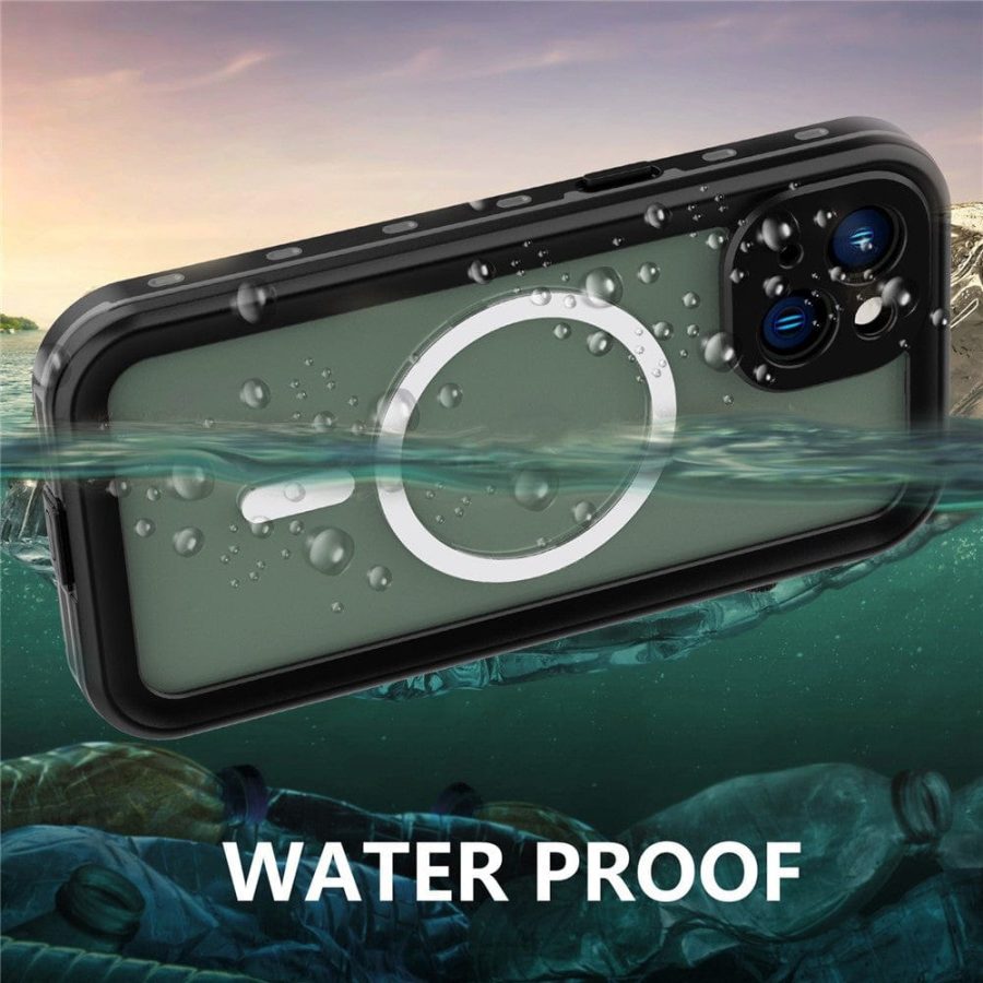 REDPEPPER Dot+ Series For iPhone 14 Plus Case IP68 Waterproof Clear Phone Cover | Compatible with MagSafe