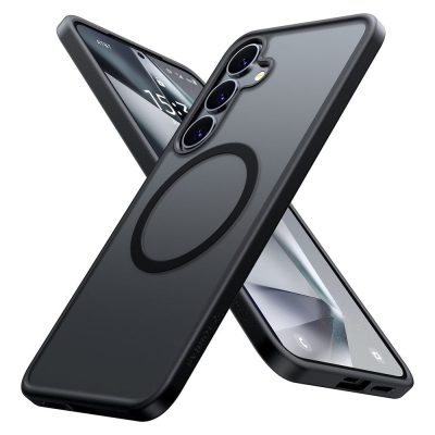 6601132678A-1 TORRAS Guardian-Mag Series For Samsung Galaxy S25 Case Skin-Touch Matte Phone Cover | Compatible with MagSafe