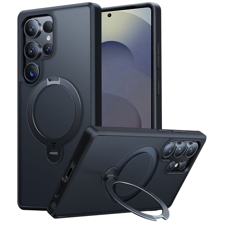 TORRAS Ostand Q3 Spin Series For Samsung Galaxy S25 Ultra Case Rotating Kickstand Phone Cover | Compatible with MagSafe