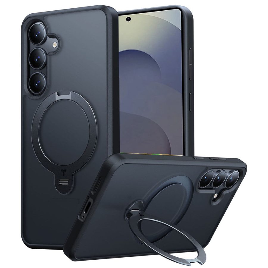 TORRAS Ostand Q3 Spin Series For Samsung Galaxy S25+ Case Rotating Kickstand Phone Cover | Compatible with MagSafe