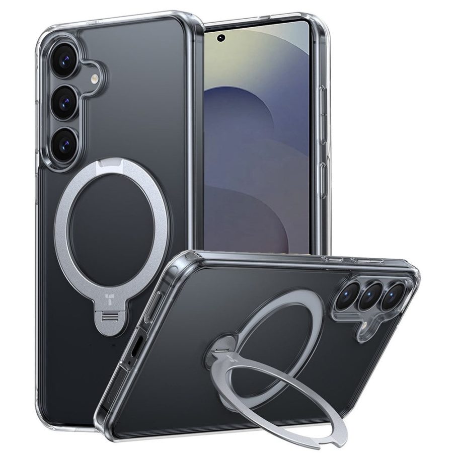 TORRAS Ostand Q3 Spin Series For Samsung Galaxy S25 Case Rotating Kickstand Phone Cover | Compatible with MagSafe