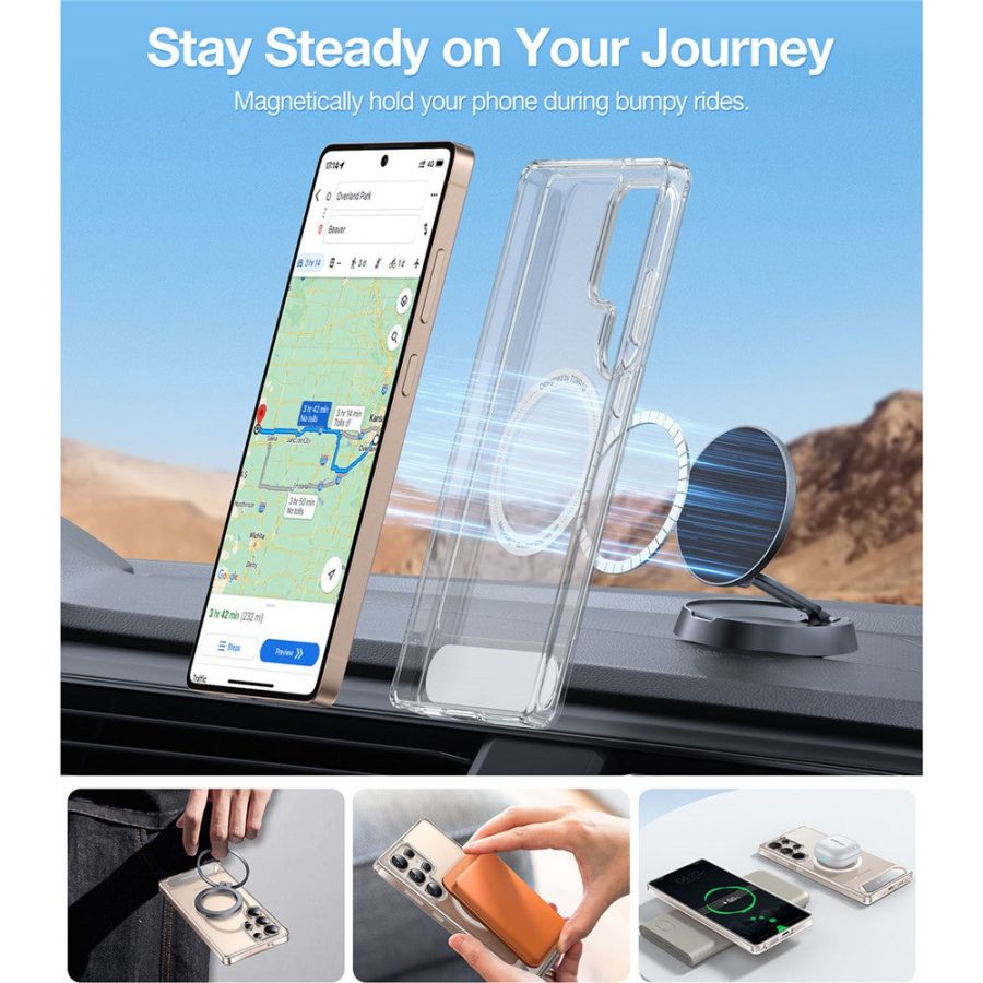 TORRAS Ostand L1 Series For Samsung Galaxy S25 Ultra Case Kickstand Phone Cover | Compatible with MagSafe