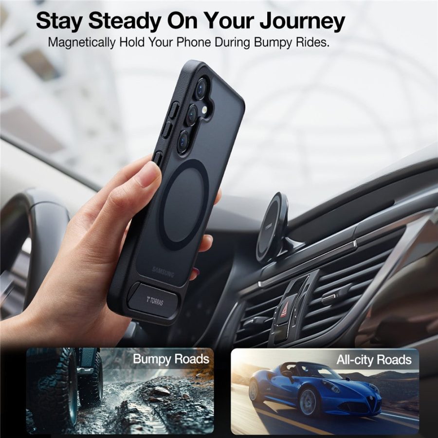 TORRAS Ostand L1 Series For Samsung Galaxy S25+ Case Kickstand Phone Cover | Compatible with MagSafe