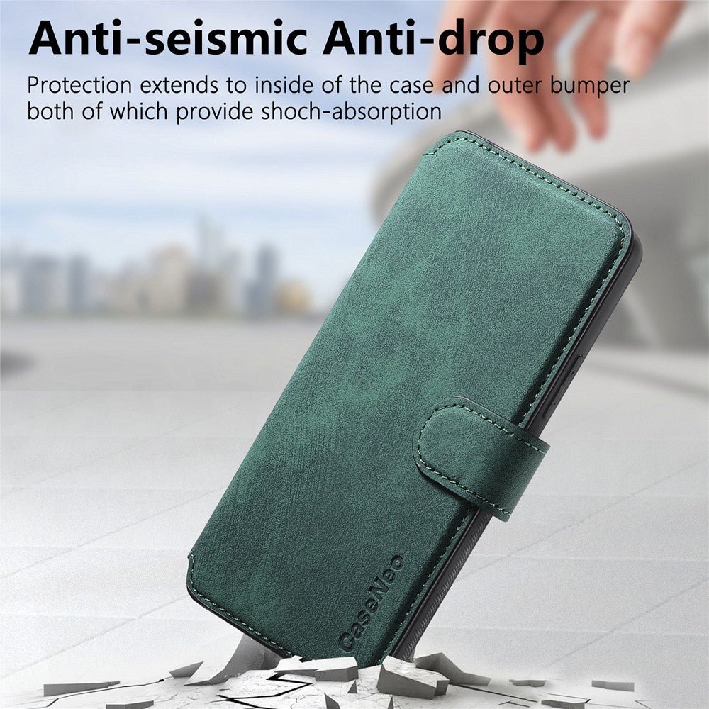 CASENEO MW-03 For Samsung Galaxy S24 FE Magnetic Case with Detachable Wallet Leather Phone Cover - Image 6